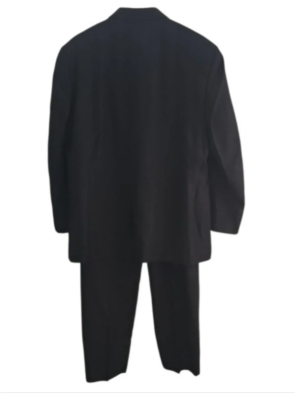 Kilburne & Finch Pinstripe 2 pc Suit Men 46R 41W Black Business Wedding Formal